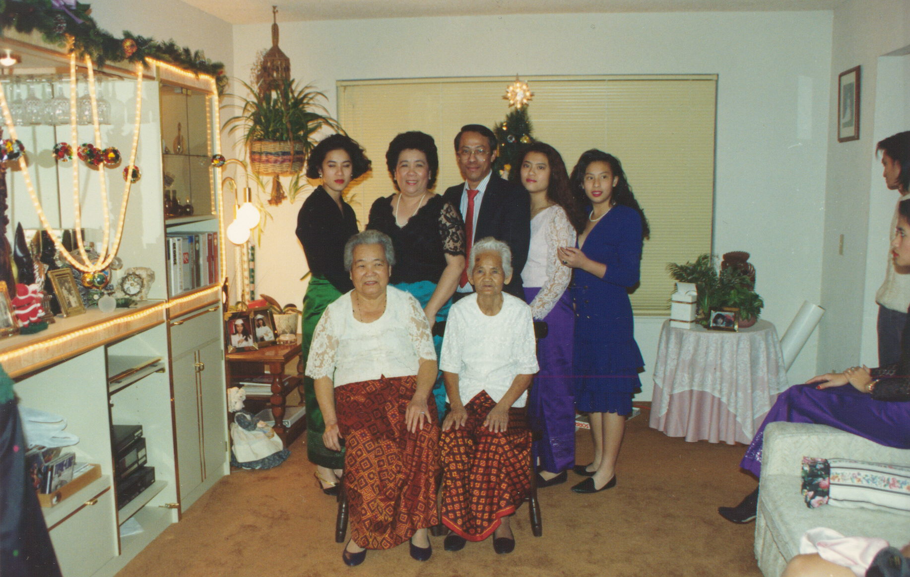 Ngak family with the two Grandmothers.